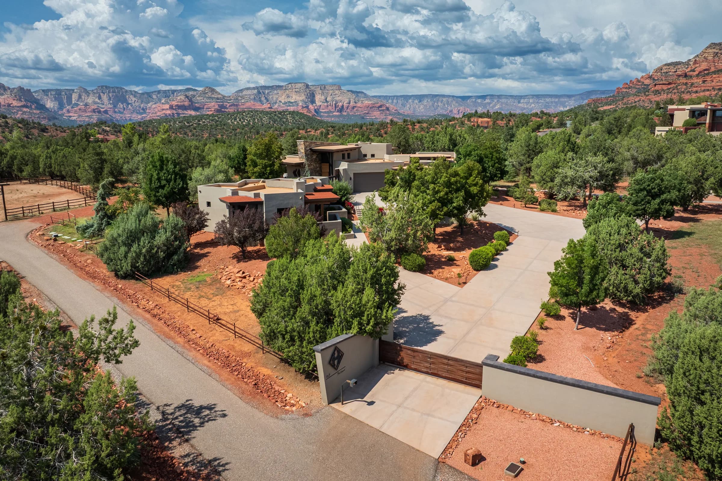 Aerial at 120 Paisano Road