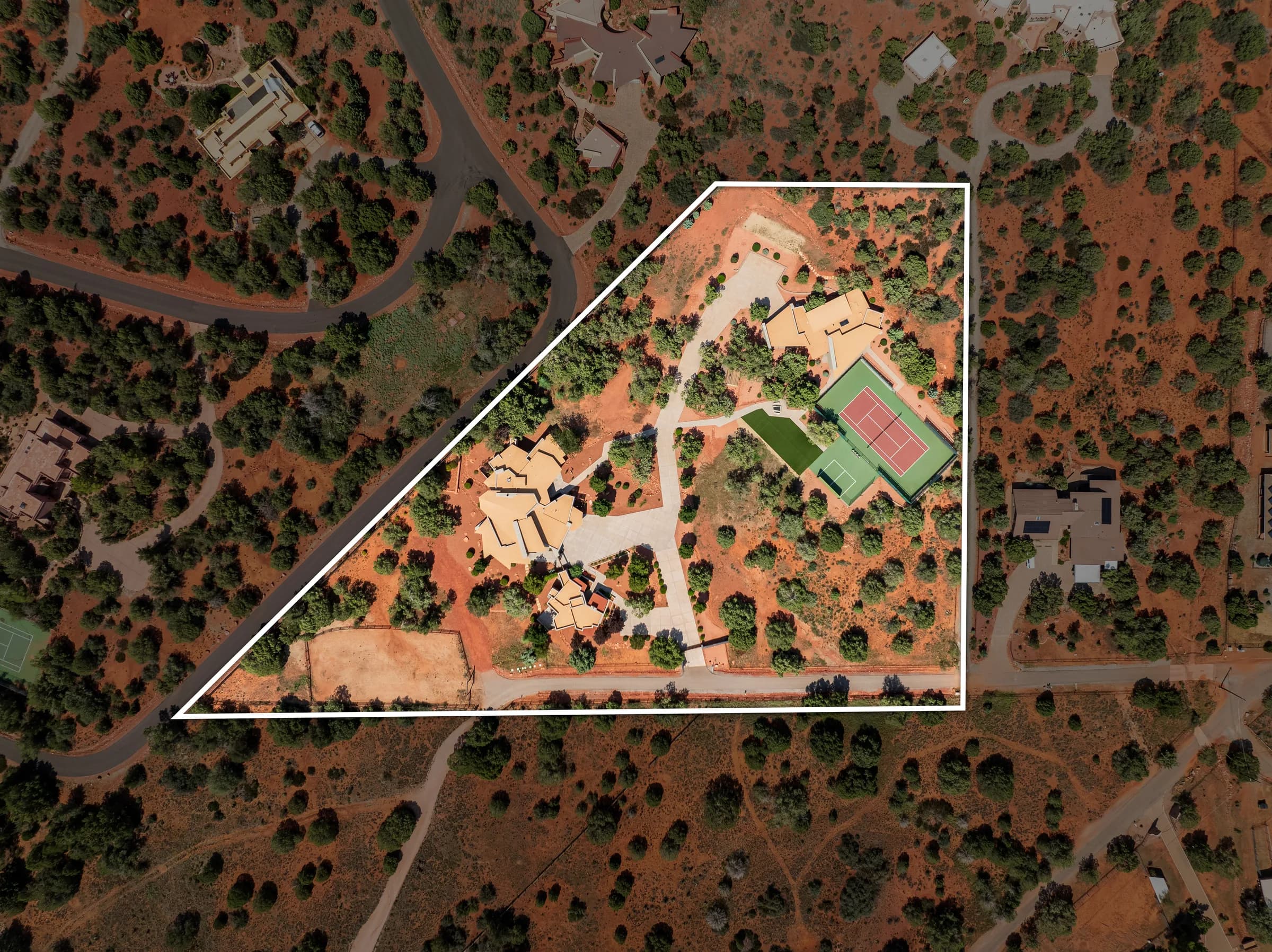 Aerial at 120 Paisano Road